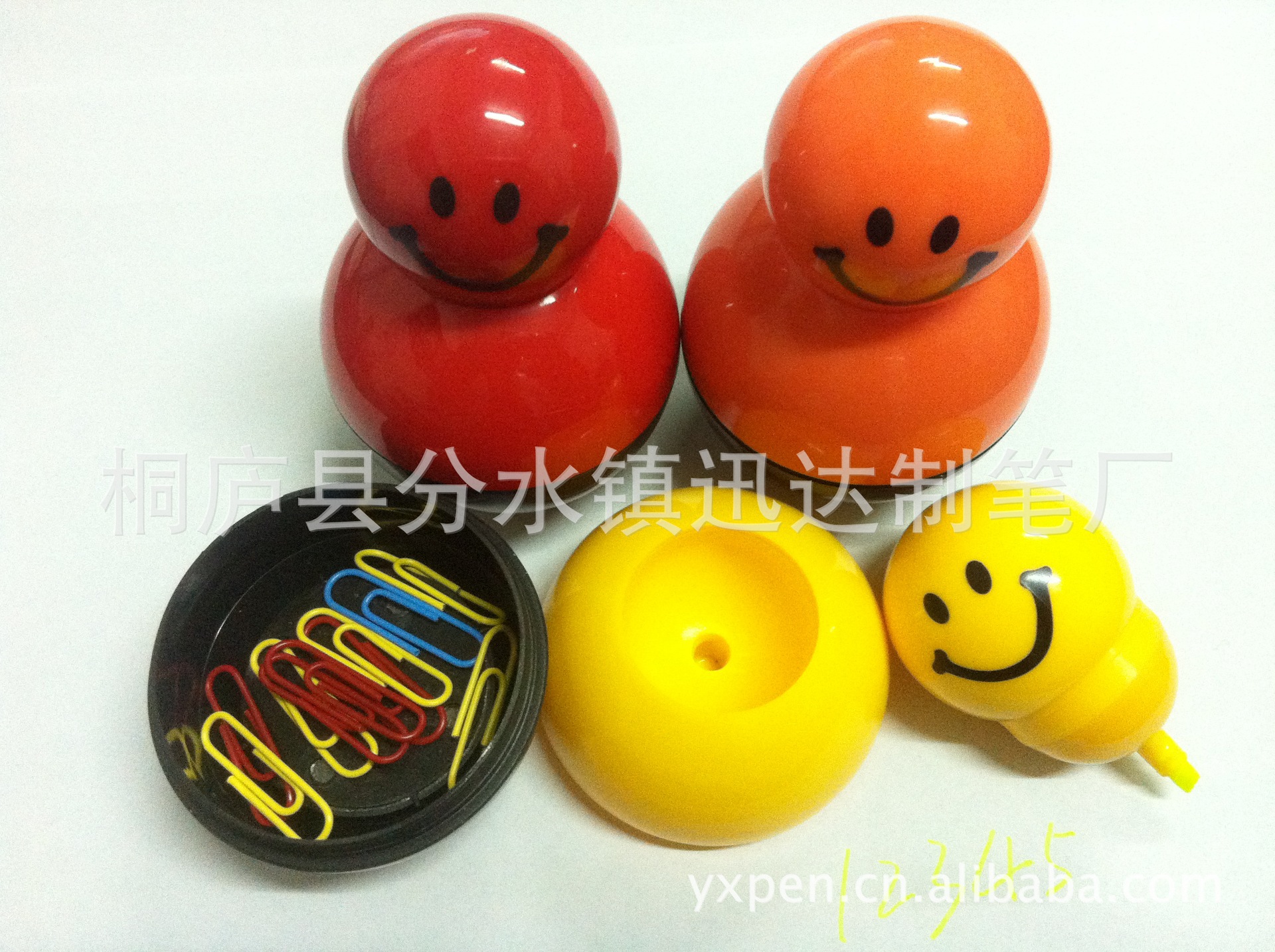 供应不倒翁 药丸 蛋形荧光笔 日韩文具 广告促销用各色荧光笔|ru