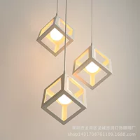 Современная минималистичная потолочная люстра для кофейни/гостиной, молочно-чайный оттенок