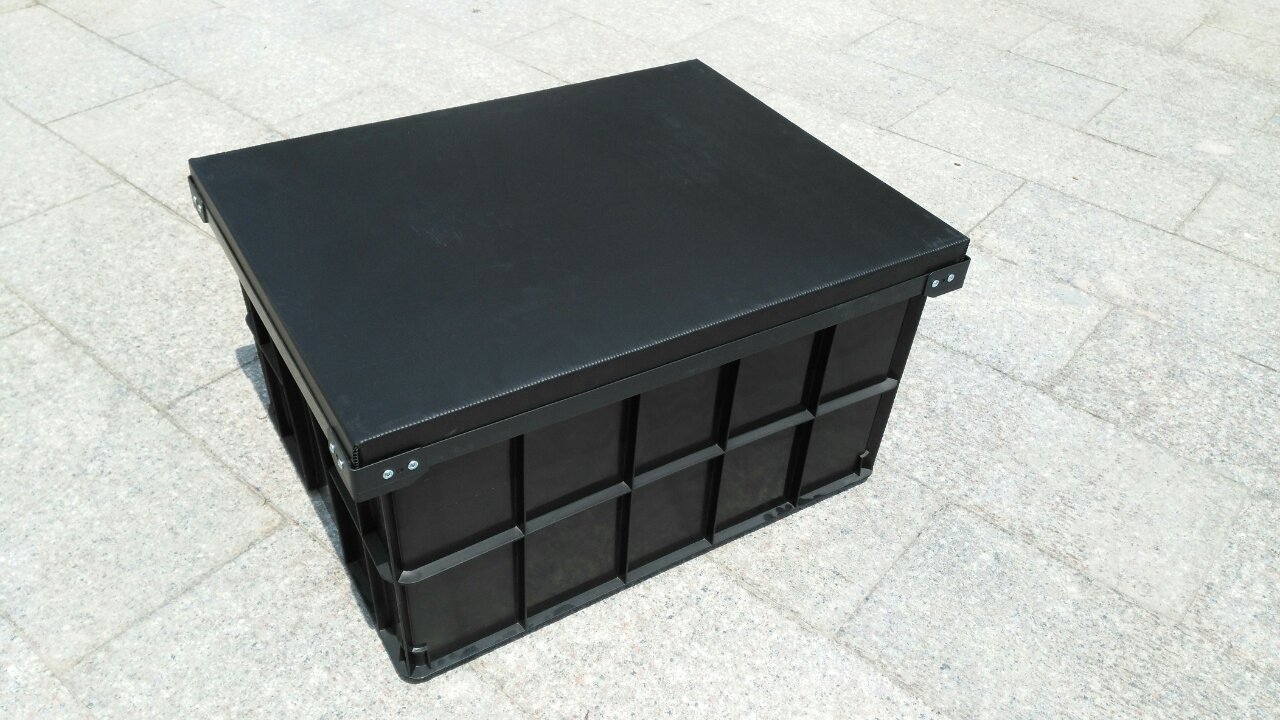 黑色  防静电塑料周转箱