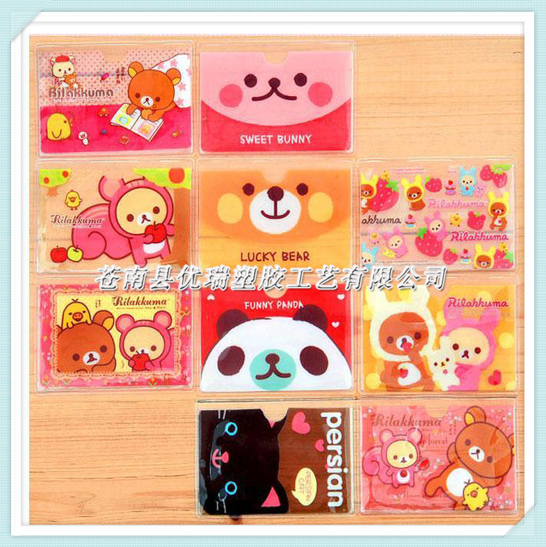 生产厂家彩印PVC卡套 PVC学生胸卡套定做 软膜PVC公交卡套