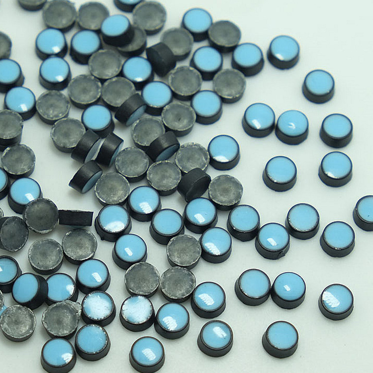 时尚烫钻烫钻双色圆形合金烫片 DIY装饰合金烫片锌合金热熔胶烫图