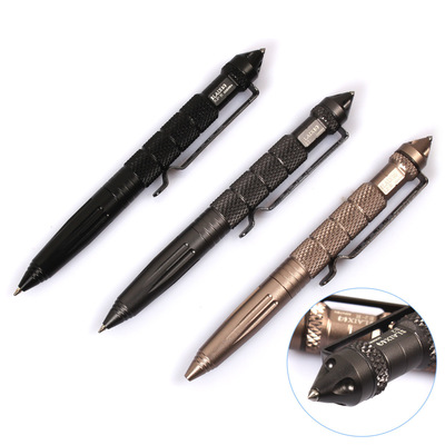 B2W Tactical Pen defence Steel head Broken window control Car glass Urgent Survival lifesaving equipment Anti Wolf Self-defense