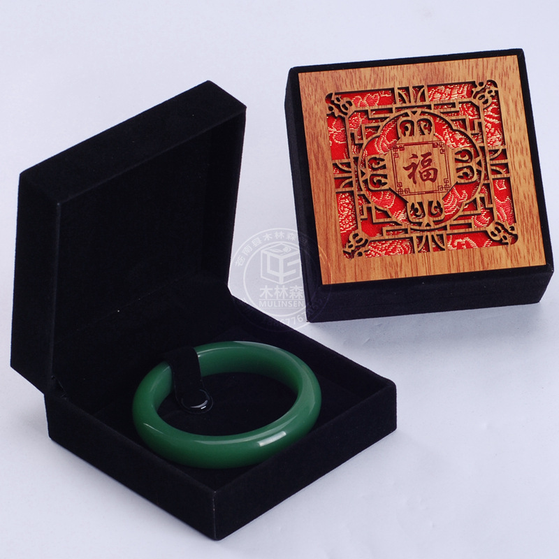 高檔手鐲盒 款式多樣仿紅木鏤空玉器珠寶首飾珍藏品手鐲盒子24