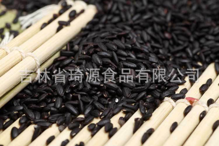 Low Temperature Baked Cooked Black Rice Hei Mi Whole Grain Loose Bulk 1 Jin specifications