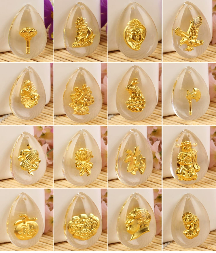 Jingmei золотой кулон двенадцать кристаллов Зодиака инкрустированные золотом Pixiu кулон стойло питания хороший подарок завод прямых продаж