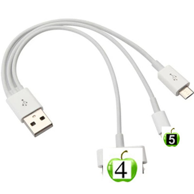 6代数据线 5代一拖三 USB三合一 安卓平板电脑通用充电线批发厂家|ru