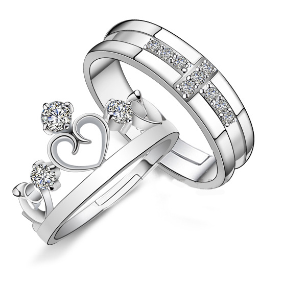 Diamond ring for men and women for St. Valentine's Day