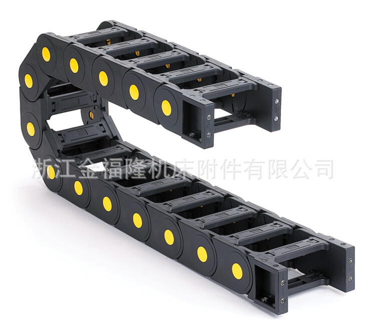 H65桥式新款美观拖链-塑料拖链-工程拖链-机床拖链【图】带黄扣点