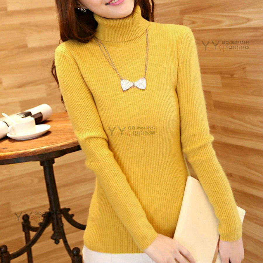 秋冬装女高领毛衣 库存毛衣批发市场 4-8元阿里巴巴女式毛衣批发