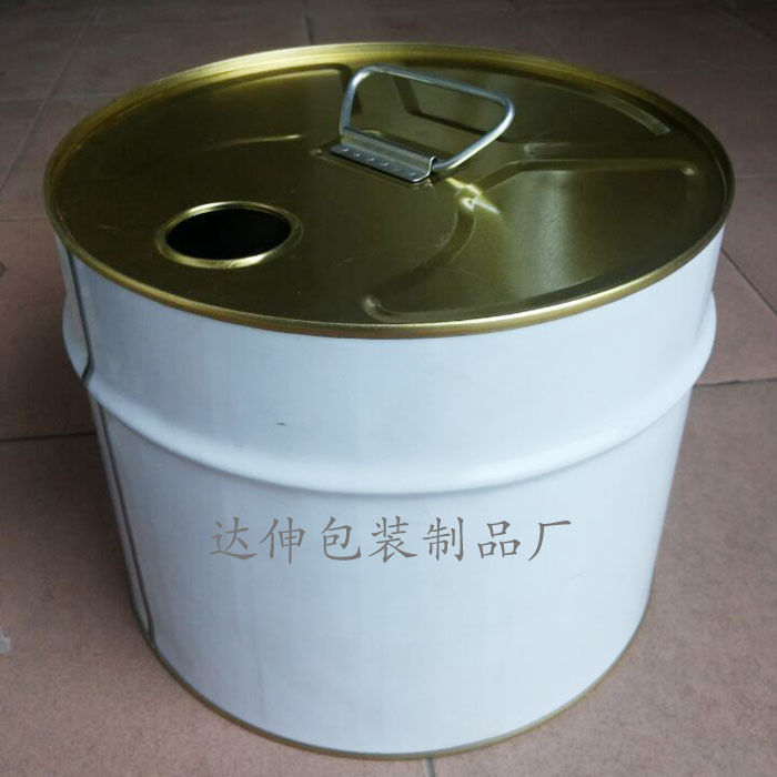 厂家直销 10L涂白扎颈化工油漆罐 马口铁罐 可做彩印