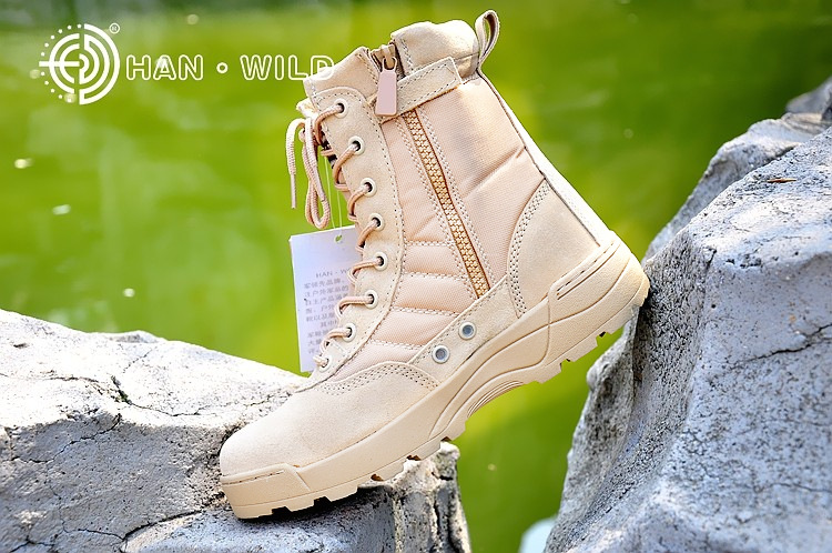 Bottes militaires en cuir - amortissement - Ref 1397345 Image 10