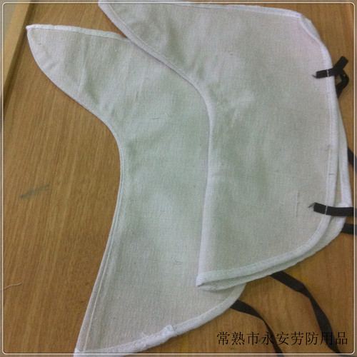 White canvas foot cover, enlarged and thickened welded cover foot cloth, anti-spark canvas foot protector