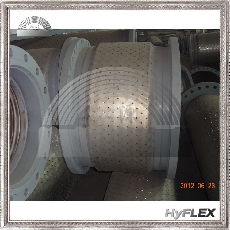 法兰式金属波纹软管 钢带编织层网套 不锈钢软连接 软接头