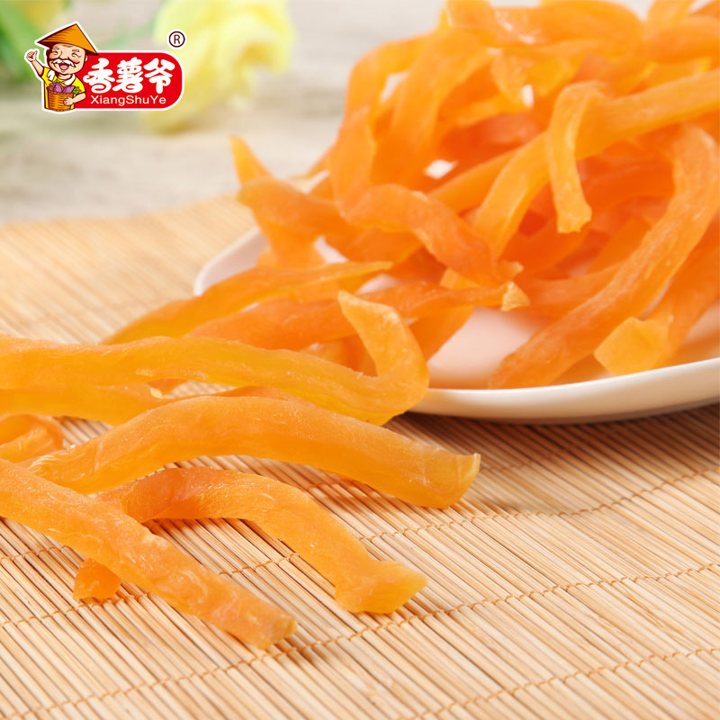 Fujian Specialty Liancheng Red Earth Sweet Potato Dried 500g Sweet Potato Strips Sweet Potato Snacks Manufacturer Wholesale One Piece Shipping