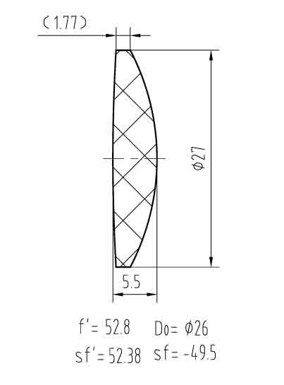 望远镜用场镜与补偿镜-思多美ST-209