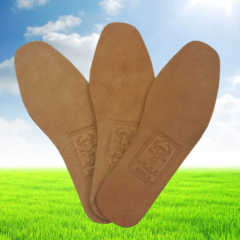Кожаная стелька для мужчин и женщин весной и летом тонкий антиабсорбирующий дышащий дезодорант, слой головы, свиная кожа, может разрезать подушку для обуви