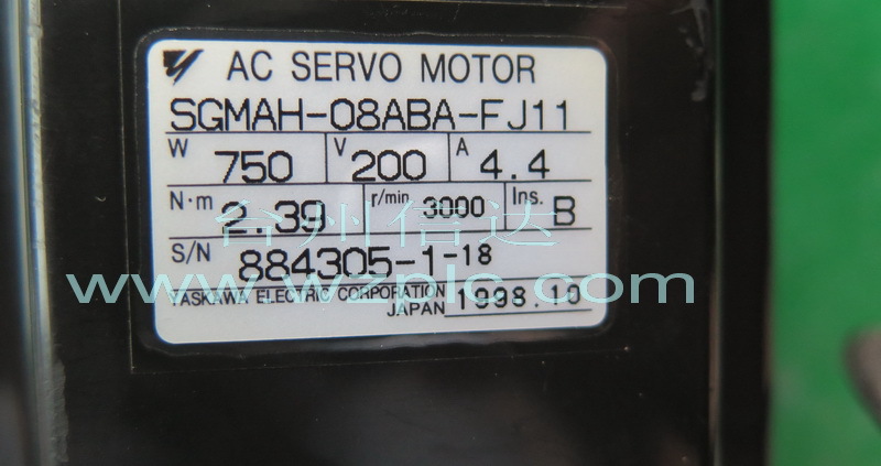 台州信达  二手安川电机 SGMAH-08ABA-FJ11  保修三个月  询价