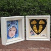 First public card Clone Hand footprints fold Photo frame suit Baby DIY Baby Souvenirs