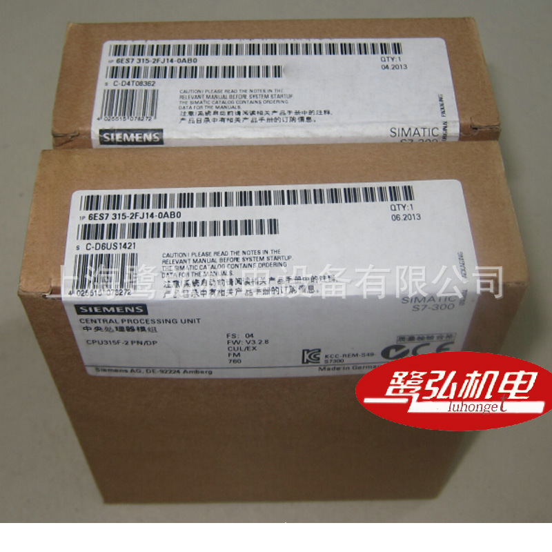 西门子PLC/S7-300故障安全型CPU315F-2 PN/DP 6ES7315-2FJ14-0AB0