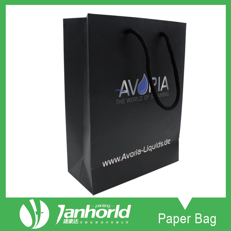 厂家供应手提纸袋 服装礼品袋 白卡纸袋 黑卡纸