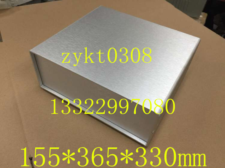 195-8动力保护板测试仪机箱155*365*330仪表机壳 仪表机箱 铝机壳