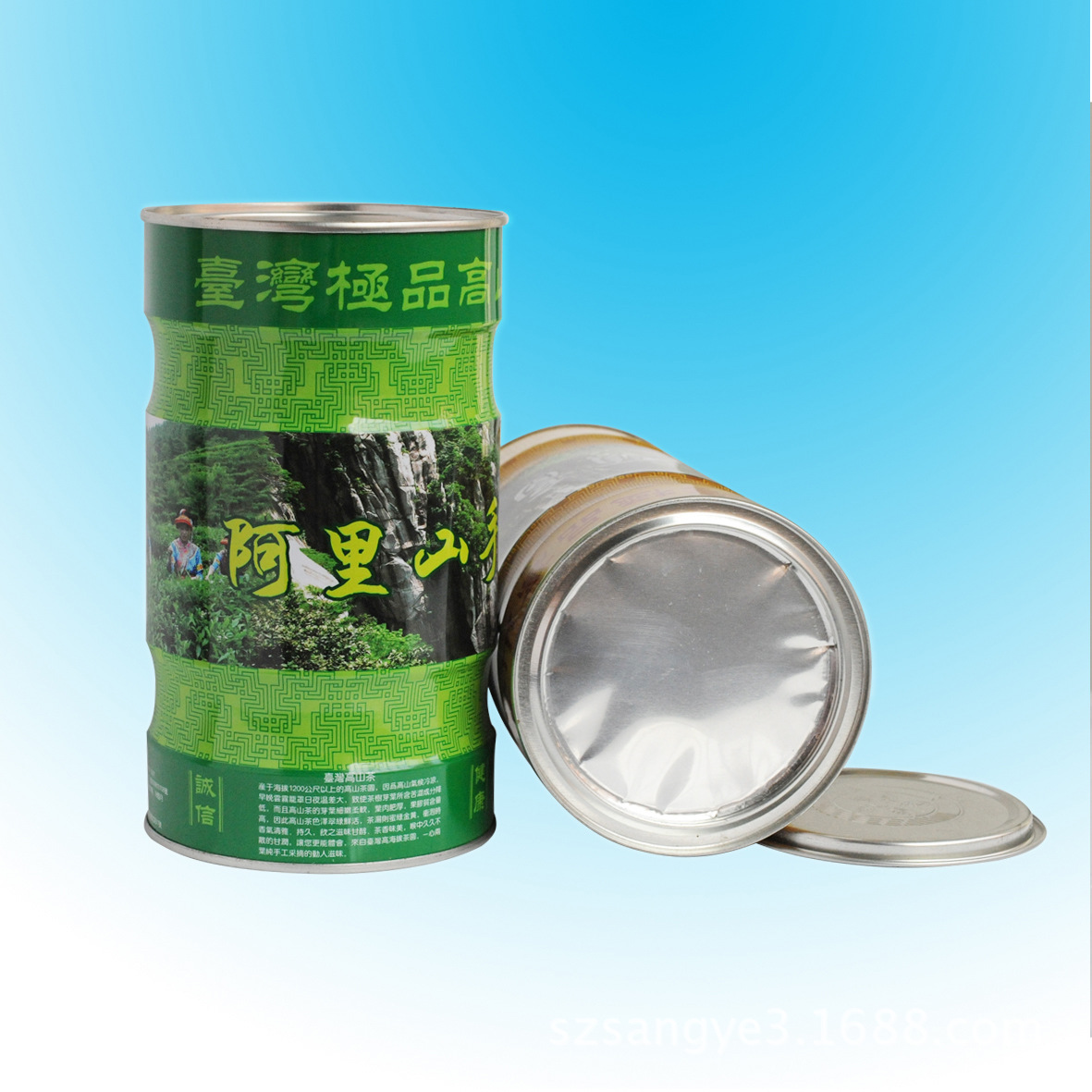 专业生产茶叶罐厂家 铝箔易撕茶叶铁罐 阿里山茶叶包装铁盒