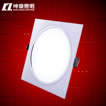 坤琅照明LED長方形防霧筒燈格柵燈天花吊頂 超薄 雙頭單頭豆膽燈