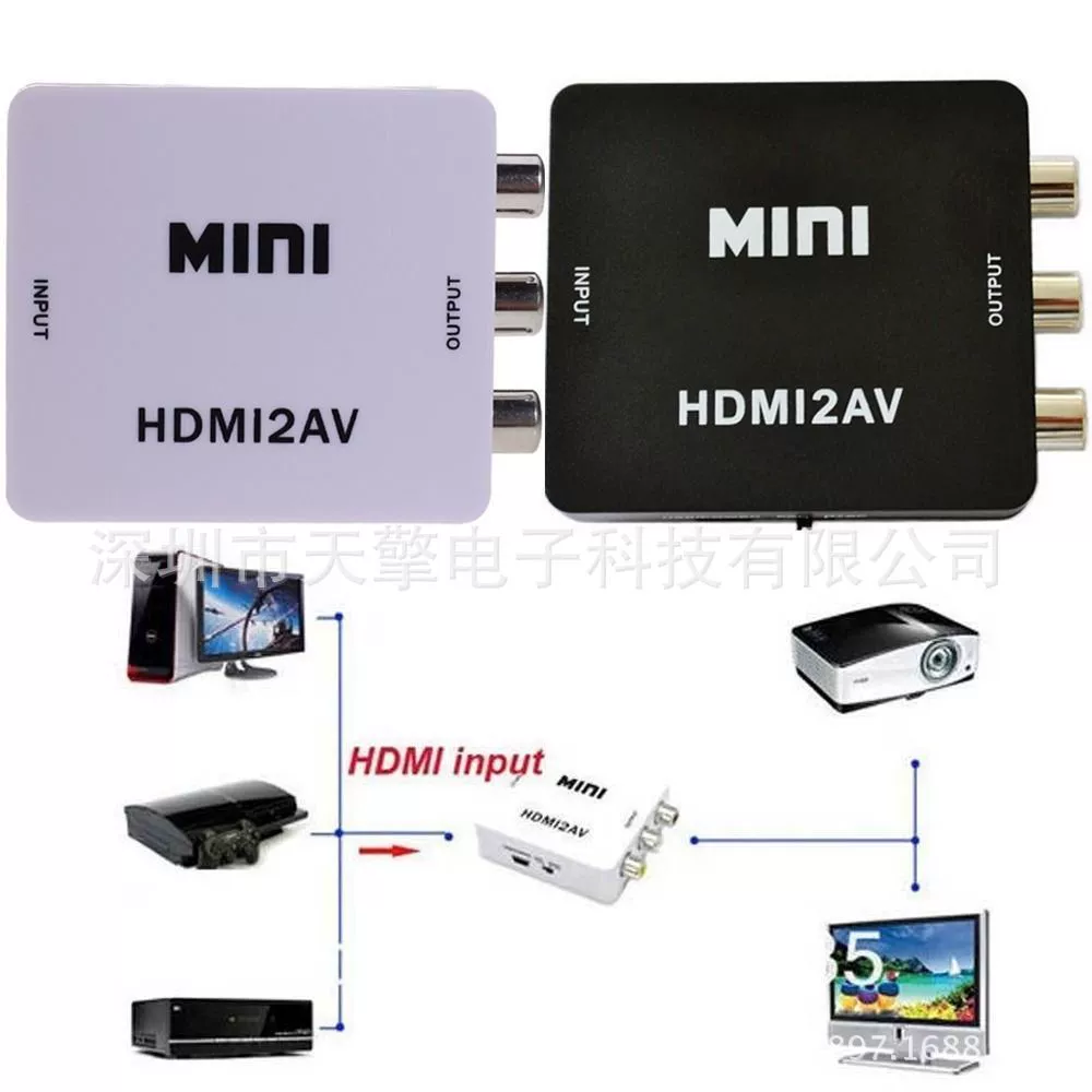 Мини HDMI в AV мини HDMI в AV конвертер Hd HDMI2AV