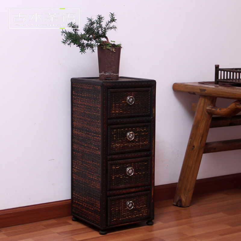 support On behalf of Bamboo drawer Tea cabinet Lockers Shelf Tea ceremony parts Cupboard Storage cabinet