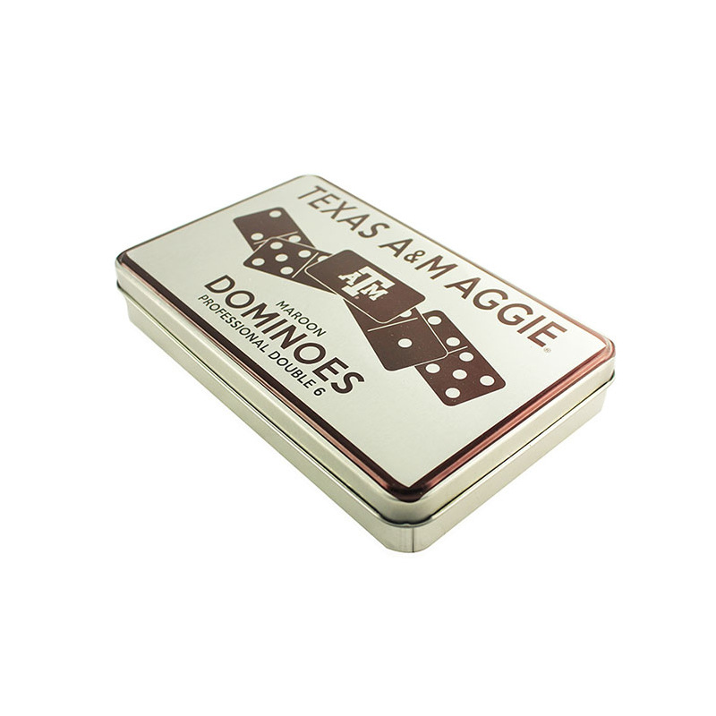 马口铁多米诺骨牌盒 牌九麻将产品包装铁盒 创意实用厂家定制