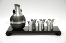 厂家直供纯锡酒具茶具礼品套装温酒壶创意实用商务工艺品制作LOGO