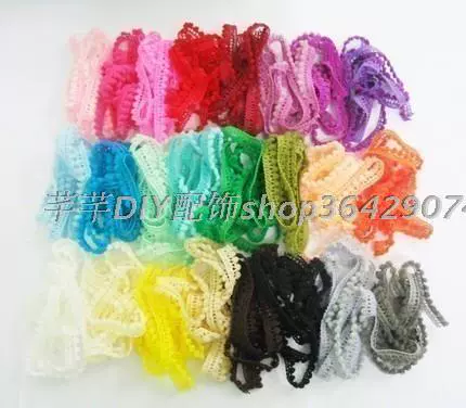 DIY материалы ручной работы/аксессуары для одежды меховой шар кружево декоративное кружево ширина около 1 см один юань один ярд