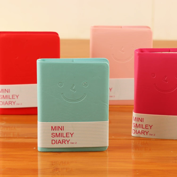 G183 мини выражение лица смайлик пластиковая обложка книга мультфильм маленький Блокнот Творческий Студент Школьные принадлежности подарок