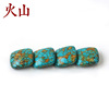 Turquoise raw materials for cosmetics, square blue accessory, wholesale