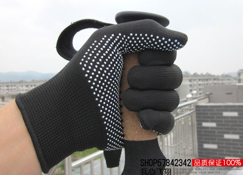 Outdoor breathable anti-slip granular silicone climbing and cycling nylon gloves summer thin style with elastic
