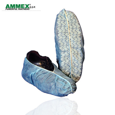 爱马斯一次性鞋套  无纺布鞋套 蓝色带松紧鞋套 高档鞋套批发|ms