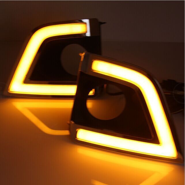 Adecuado para 14-16 Toyota Corolla luz diurna cuadrada + caballo salvaje luz diurna