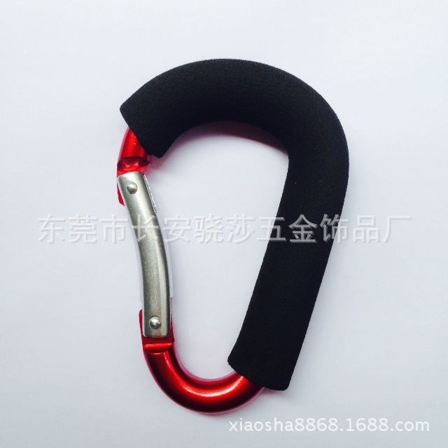 120mm Large sponge Carabiner Fish Endurance Carabiner New mountaineering buckle direct deal