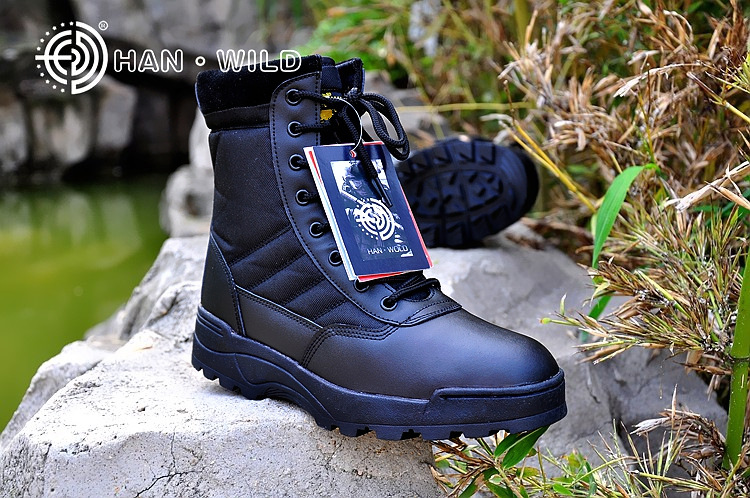 Bottes militaires en cuir - amortissement - Ref 1397345 Image 22
