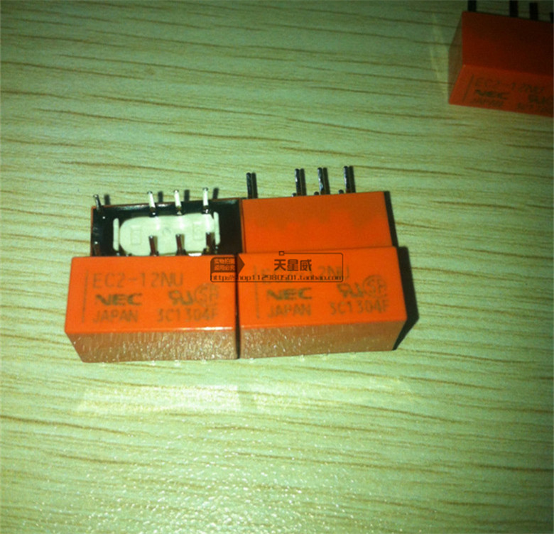 日本NEC信号继电器EC2-12NU 8脚12V全新2A8脚可代替G6S-2-DC12V