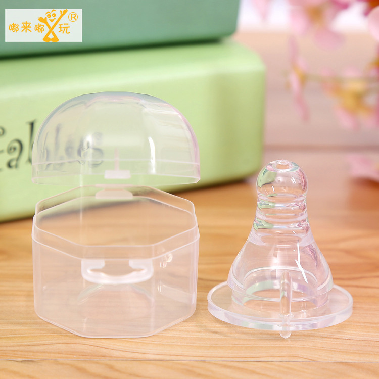 Breast milk Real sense nipple box-packed Infants silica gel nipple standard caliber baby Round nipple
