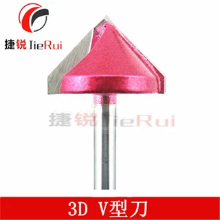 捷锐3D刀V型刀三维刀电脑雕刻刀雕刻木工刀v型铣刀木工v型刀