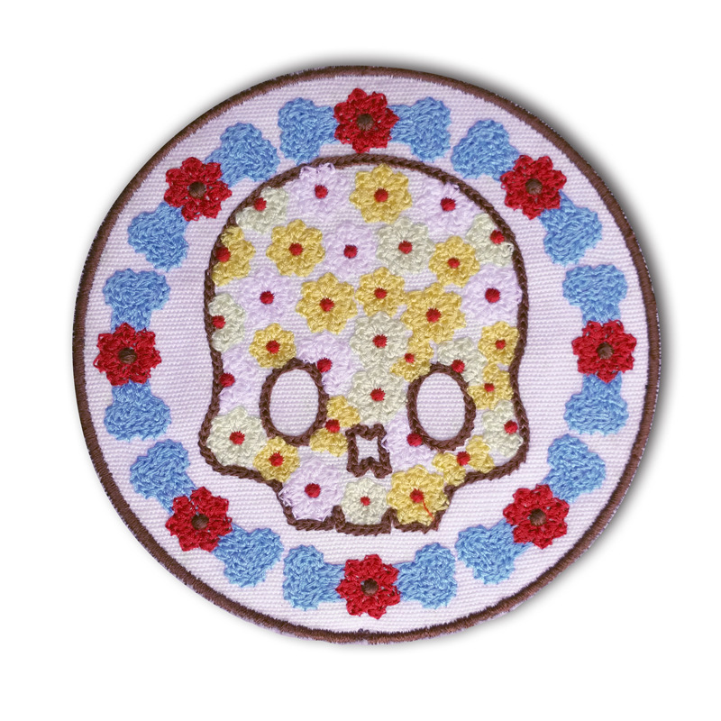 厂家生产刺绣徽章 电脑绣花布贴背胶定做加工