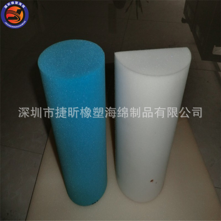 厂家批发 家居枕头填充海绵柱半圆高回弹柔软海绵异形加工成型