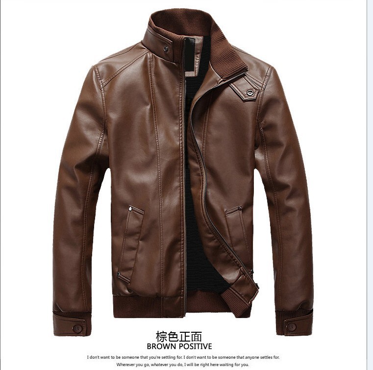 2023 Spring Autumn Winter new men's leather clothing wholesale foreign trade Men's Korean slim-fit motorcycle men's leather jacket tide