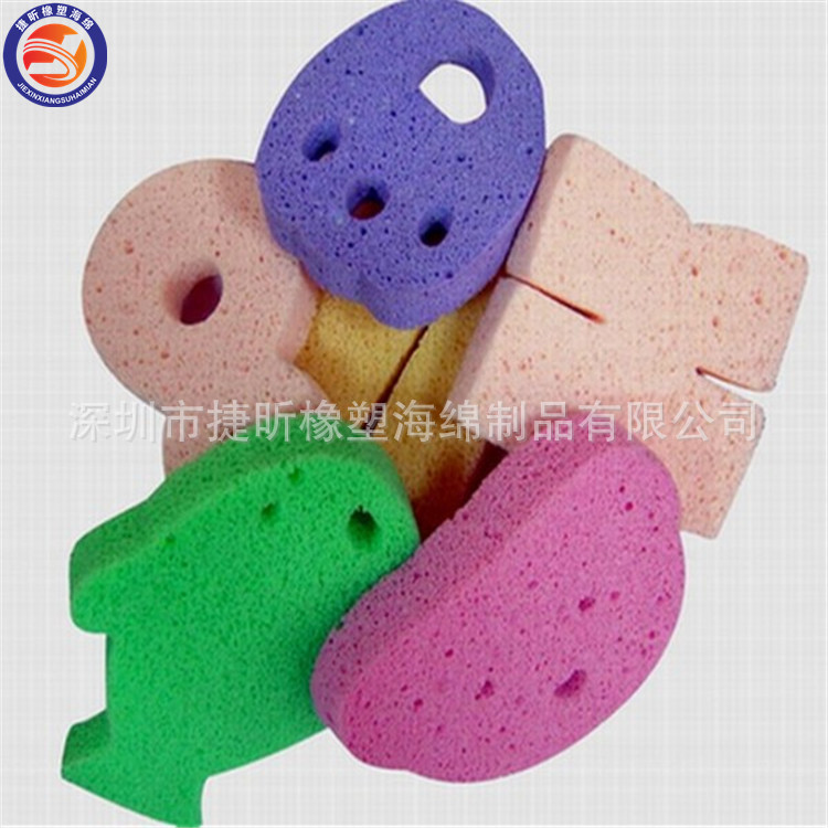 厂家供应彩色多孔木浆棉海绵吸水清洁海绵选择可造型规格