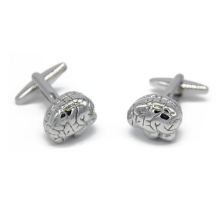 New High Quality Fun Metal Human Brain Cufflinks Men's French Shirt Cufflinks Casual All-match Wholesale
