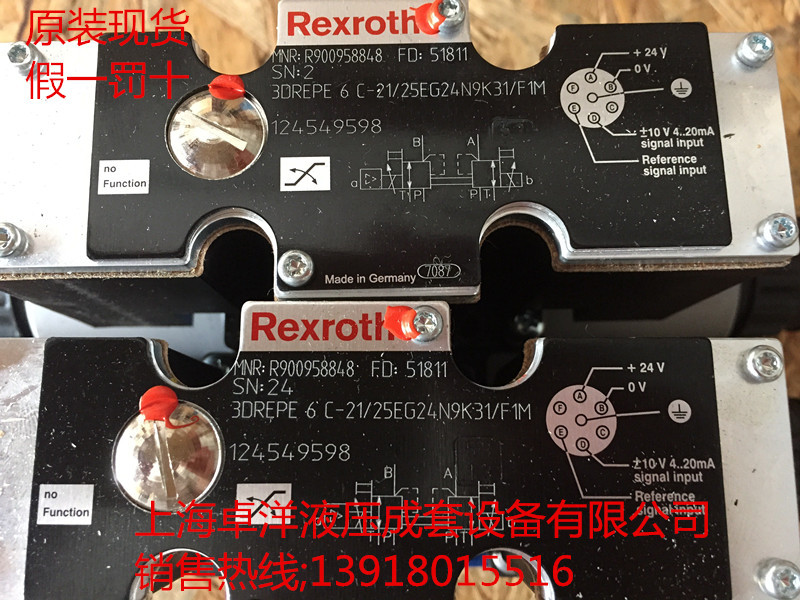 现货销售REXROTH产品 3DREPE6C-2X=25EG24N9K31/A1M=00