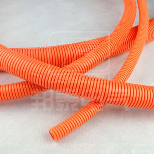 供应汽车、动车专用橙色阻燃尼龙线束波纹软管AB-25L