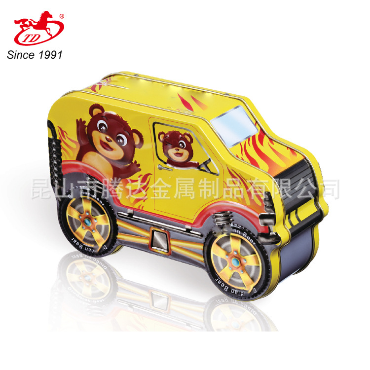 精美车形罐 食品罐 饼干铁罐